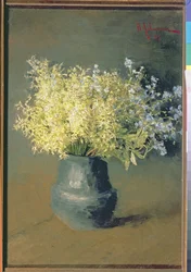 ワイルドライラックと忘れな草1889